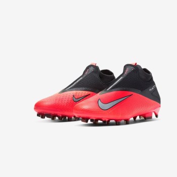 Nike Phantom Vision 2 Pro Dynamic Fit FG - Férfi Focicipő - Piros/Fekete/Metal Titán